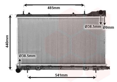 VAN WEZEL Ψυγείο, ψύξη κινητήρα 51002054 Ψυγειο νερου VAN WEZEL Subaru VIVIO 51002054