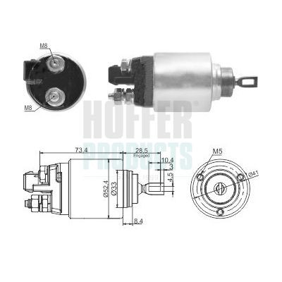 HOFFER Magnetlülitus, starter 6646309 HOFFER 6646309 Tõmberelee VW Bora 1j2 hind
