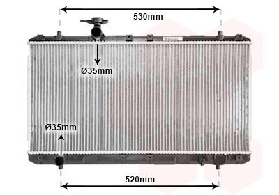 Engine radiator VAN WEZEL 52002062 VAN WEZEL 52002062 Suzuki LIANA 2023 Radiators price