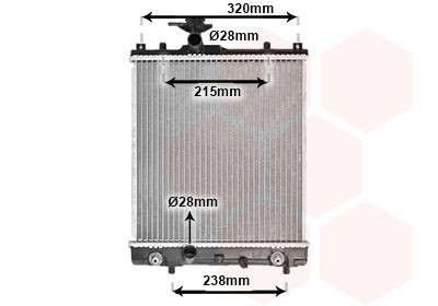 VAN WEZEL Køler, motorkøling 52002095 VAN WEZEL 52002095 Radiator Skoda FAVORIT originale