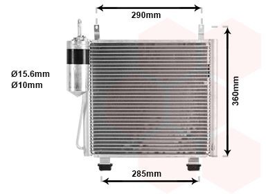 Kondensator, klimaanlegg VAN WEZEL 52005060 VAN WEZEL 52005060: Ac radiator Suzuki WAGON R+ 1999