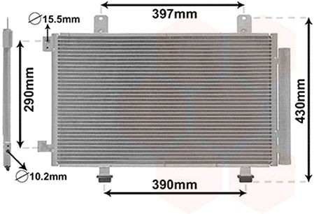 Kondenzátor klimatizácie VAN WEZEL 52005090 VAN WEZEL 52005090 Kondenzátor klimatizácie SUZUKI SX4 2019