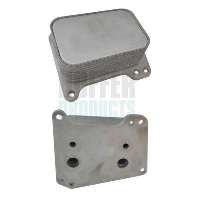 HOFFER Oliekøler, motorolie 8095196 Olieradiator HOFFER 307 8095196 billig