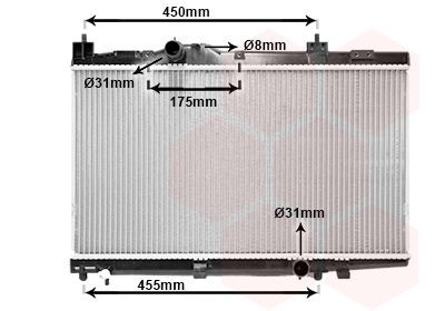 VAN WEZEL Radiateur 53002318 VAN WEZEL 53002318 originele Radiateur Toyota 4runner UZN210 kosten