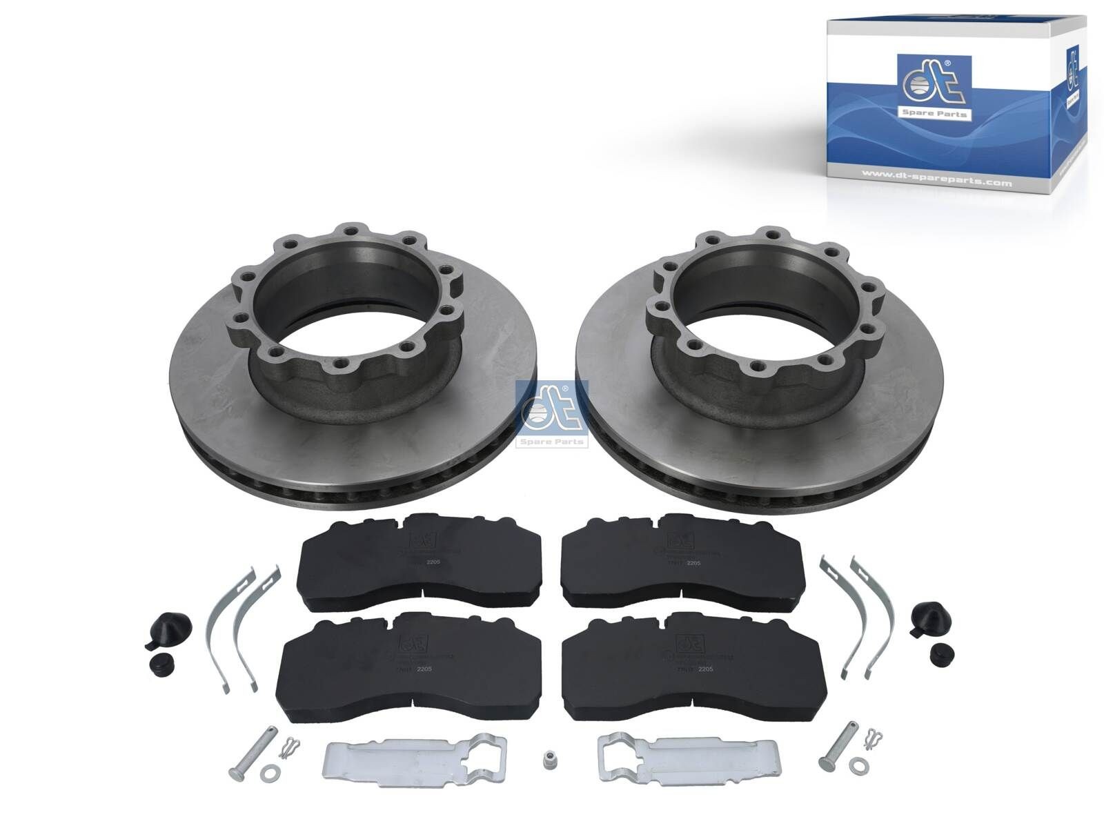 DT Spare Parts Bremžu komplekts, Disku bremzes 1.35035 1.35035 Bremžu komplekts HYUNDAI H350 DT Spare Parts