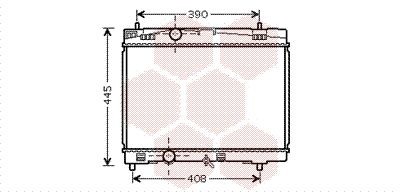 Radiaator, mootorijahutus VAN WEZEL 53002357 VAN WEZEL 53002357 Jahutusradiaator TOYOTA YARIS 2021