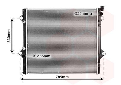 VAN WEZEL Radiateur du moteur 53002367 VAN WEZEL 53002367 d'origine Radiateur de refroidissement moteur Toyota Prado J120 coût