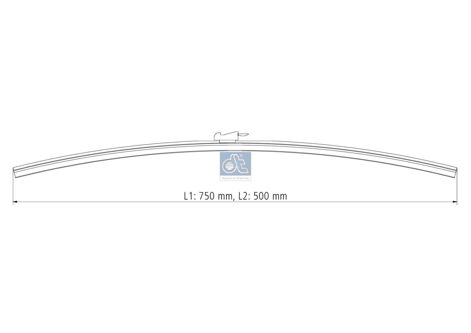 DT Spare Parts Vinduesvisker 13.98002 13.98002 DT Spare Parts Forrudevisker Volvo billig