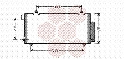 Kondensator, klimaanlæg VAN WEZEL 53005381 VAN WEZEL 53005381 AC kondensator TOYOTA CELICA 1999