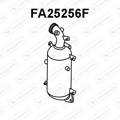 VENEPORTE Partikkelfilter FA25256F Dieselpartikkelfilter VENEPORTE Fiat PANDA FA25256F