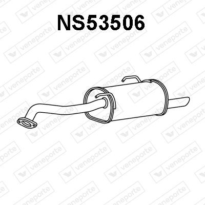 VENEPORTE Bakre ljuddämpare NS53506 NISSAN ljuddämpare VENEPORTE NS53506