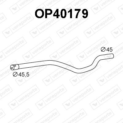 VENEPORTE Σωλήνας εξάτμισης OP40179 Σωλήνας εξάτμισης VENEPORTE OPEL OP40179