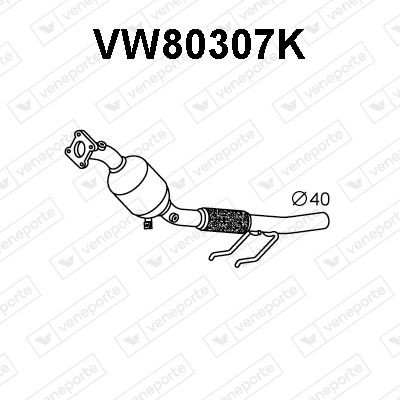 VENEPORTE Katalysator VW80307K VW80307K Katalysatoren SEAT CORDOBA VENEPORTE