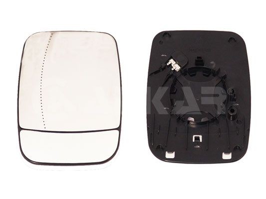 ALKAR Speilglass, ytterspeil 6451645 ALKAR 6451645 Ryggespeil Kwid (BW) pris