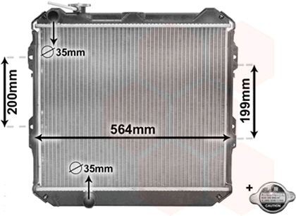 VAN WEZEL Radiators, Motora dzesēšanas sistēma 58002088 Ūdens radiatori VAN WEZEL 4 RUNNER 58002088 lēti