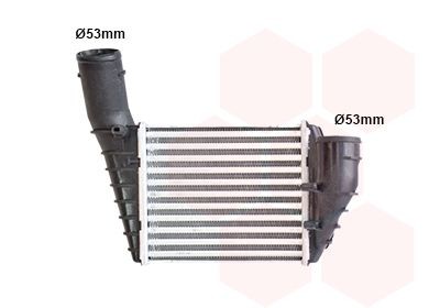 VAN WEZEL Intercooler 58004222 58004222 Échangeur air VAN WEZEL SKODA FABIA