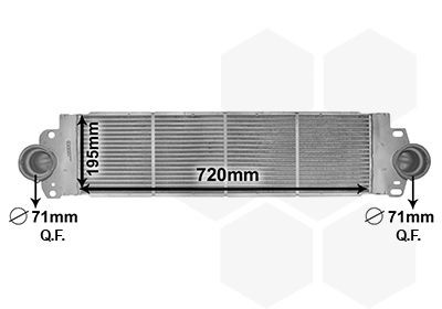 VAN WEZEL Ladeluftkühler 58004233 58004233 Ladeluftkühler VAN WEZEL MITSUBISHI ECLIPSE