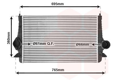 VAN WEZEL Ιντερκούλερ 58004251 VAN WEZEL 58004251 Intercooler Ford Galaxy wgr φθηνά