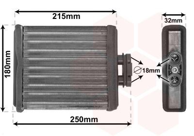 Heater matrix VAN WEZEL 58006196 VAN WEZEL 58006196 Volkswagen POLO 2009 Heater core price