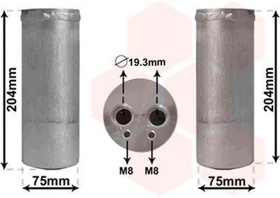 VAN WEZEL Αφυγραντήρας, σύστ. κλιματισμού 5800D053 VAN WEZEL 5800D053 γνήσια Αφυγραντήρας Skoda Superb I κόστος