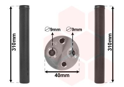 VAN WEZEL Filtre déshydratant, climatisation 5800D073 Volkswagen TAIGO Bouteille déshydratante VAN WEZEL 5800D073