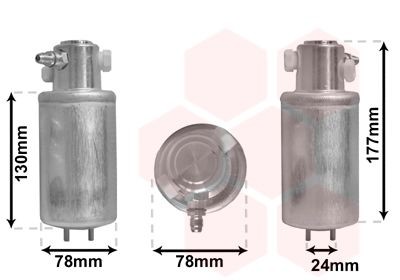 VAN WEZEL Vysúżač klimatizácie 5800D165 5800D165 VAN WEZEL Osuszacz klimatyzacji Volkswagen lacné