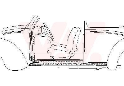 Bas de caisse VAN WEZEL 5801.06 VAN WEZEL 5801.06 Bas de caisse Volkswagen COCCINELLE 2002