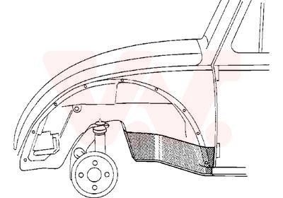 VAN WEZEL Reparaturblech 5801321 VAN WEZEL 5801321 Reparaturblech