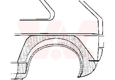 Bagskærm / Karrosseriside VAN WEZEL 5810.46 VAN WEZEL 5810.46 Bagskærm karrosseriside CHRYSLER 300 2015