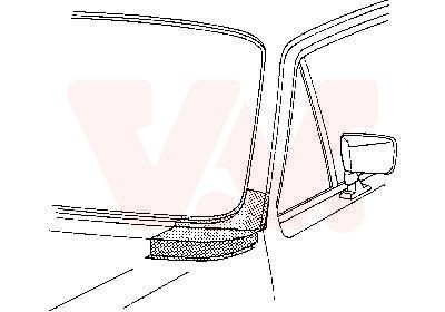 VAN WEZEL Πλαίσιο μπροστινού παρμπρίζ 5810151 VAN WEZEL 5810151 Οροφής / κολόνες θυρών / πλαίσιο Subaru Impreza 3 σε χαμηλές τιμές
