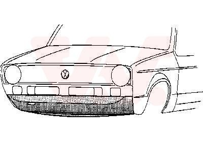 VAN WEZEL Priekšdaļas apdare 5810168 VAN WEZEL 5810168 orģinālās Priekšdaļas apdare VW Golf Alltrack cena