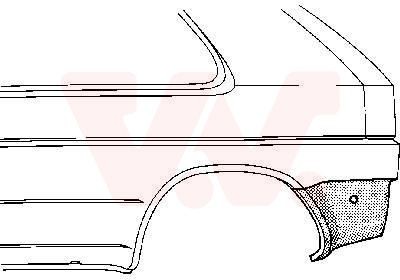 VAN WEZEL Sidewall 5812134 VW FOX VAN WEZEL wheel arch 5812134