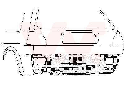 VAN WEZEL Pannello posteriore 5812136 VAN WEZEL 5812136 Rivestimento posteriore Audi 200 Avant originale prezzo