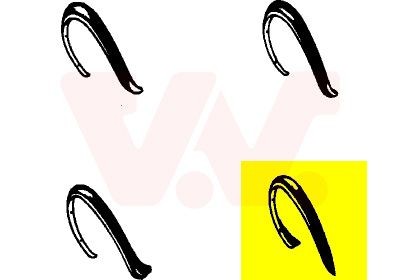 VAN WEZEL Levike, lokasuoja 5812524 hinta Volkswagen 9A4 Etukaarilevikkeet ja takakaarilevikkeet 5812524 VAN WEZEL