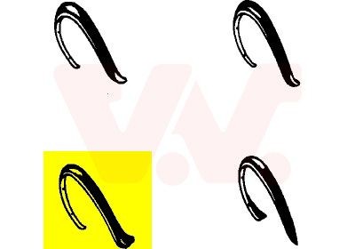 VAN WEZEL Verbreding, spatbord 5813523 Volkswagen POLO Sier beschermingspaneel spatbord VAN WEZEL 5813523