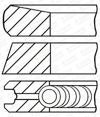 GOETZE ENGINE Σετ δακτυλίων εμβόλου 08-447400-00 GOETZE ENGINE 08-447400-00 Ελατηρια εμβολου Hilux II Pick-up (N20) τιμες