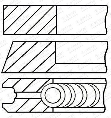 Stempelringsæt GOETZE ENGINE 08-447500-00 GOETZE ENGINE 08-447500-00 Stempelringe SEAT LEON 2019