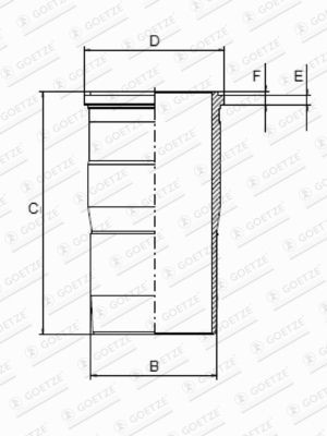 GOETZE ENGINE Cylinder Sleeve 15-451190-00 GOETZE ENGINE 15-451190-00 Mustang Mk4 Convertible (C) cylinder sleeve cost