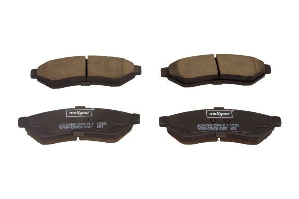 Τακάκια φρένων MAXGEAR 19-2969 MAXGEAR 19-2969: Τακάκια δισκόφρενων Chevy EPICA 2005