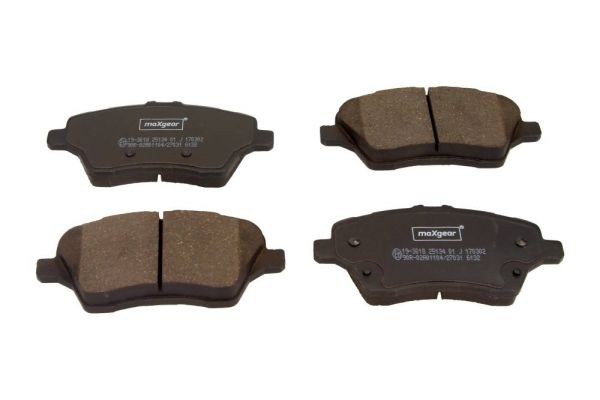 MAXGEAR Brzdové doštičky/platničky 19-3018 MAXGEAR 19-3018 Brzdové doštičky / platničky Ford Transit Courier Van cena