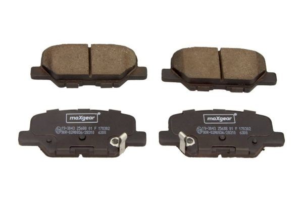 MAXGEAR Bremseklosser 19-3043 Sportsbremseklosser MAXGEAR PEUGEOT 19-3043