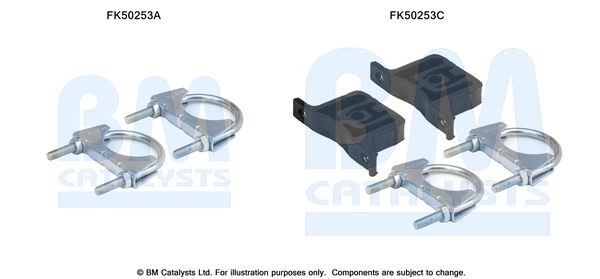 BM CATALYSTS Korjaussarja, pakoputki FK50253 SEAT Pakoputken asennussarja BM CATALYSTS FK50253