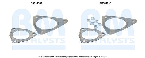BM CATALYSTS Monteringssats, avgasrör FK50486 FK50486 Monteringssats avgassystem BM CATALYSTS CITROЁN ZX