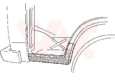 VAN WEZEL Panel 5858101 Dørpanel VAN WEZEL LODGY 5858101 billig