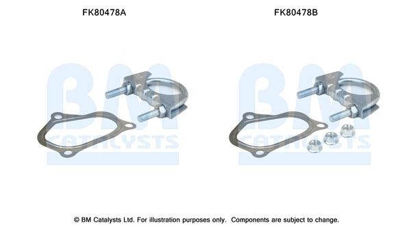 BM CATALYSTS Montagesatz, Katalysator FK80478 FK80478 Montagesatz Endschalldämpfer FIAT 126 BM CATALYSTS kaufen