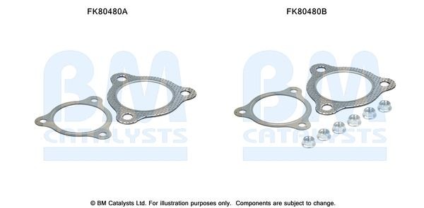 BM CATALYSTS Kit montaggio catalizzatore FK80480 FK80480 costo Kit di montaggio catalizzatore NISSAN X-TRAIL BM CATALYSTS