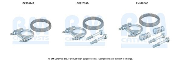 BM CATALYSTS Monteringssats, katalysatorkonverter FK92024 FK92024 BM CATALYSTS monteringssats katalysator Smart ROADSTER
