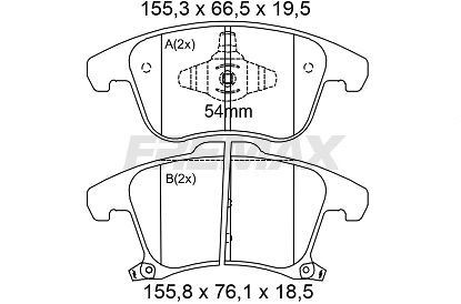 FREMAX Remblokken FBP-0001 Mazda 5 Remblokkenset FREMAX FBP-0001