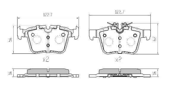 FREMAX Brake pad set FBP-2001 SUZUKI FREMAX racing brake pads FBP-2001