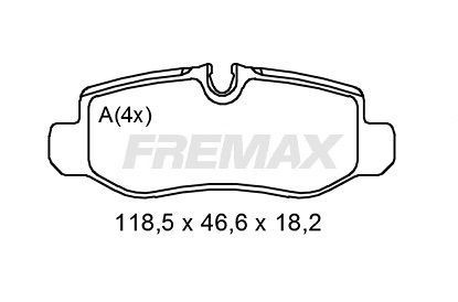 FREMAX Bremseklodser FBP-2010 Klodser FREMAX Mazda BT-50 FBP-2010